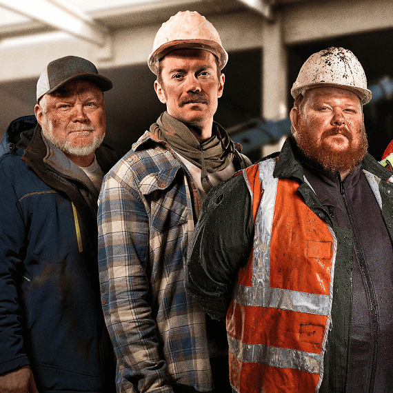 Three workmen