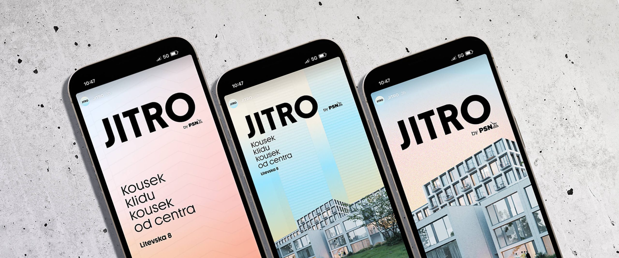 Jitro mobile mockups