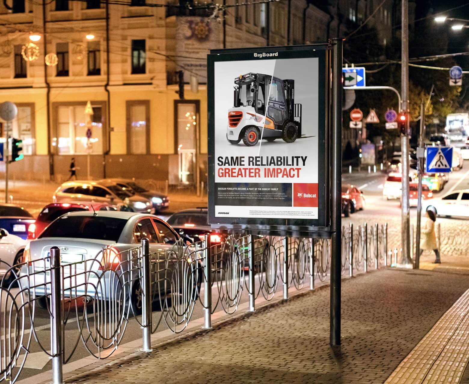 Street with poster